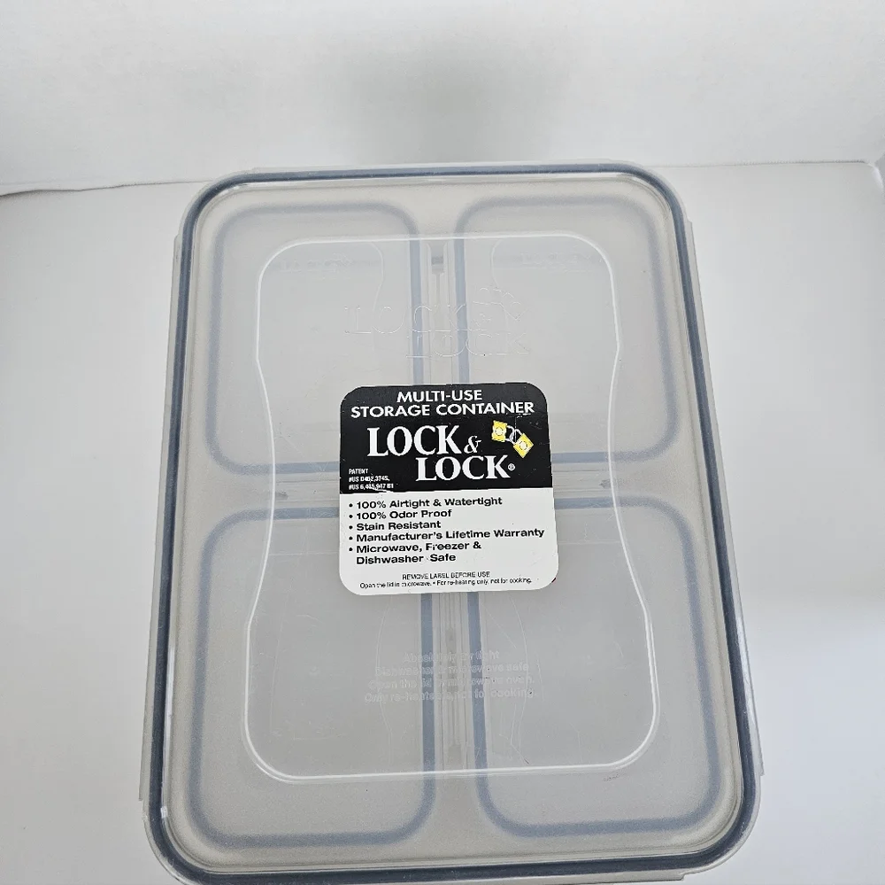 Lock & Lock Set Of 17 Multi-Use Nesting Storage Containers & Lids Vintage NOS